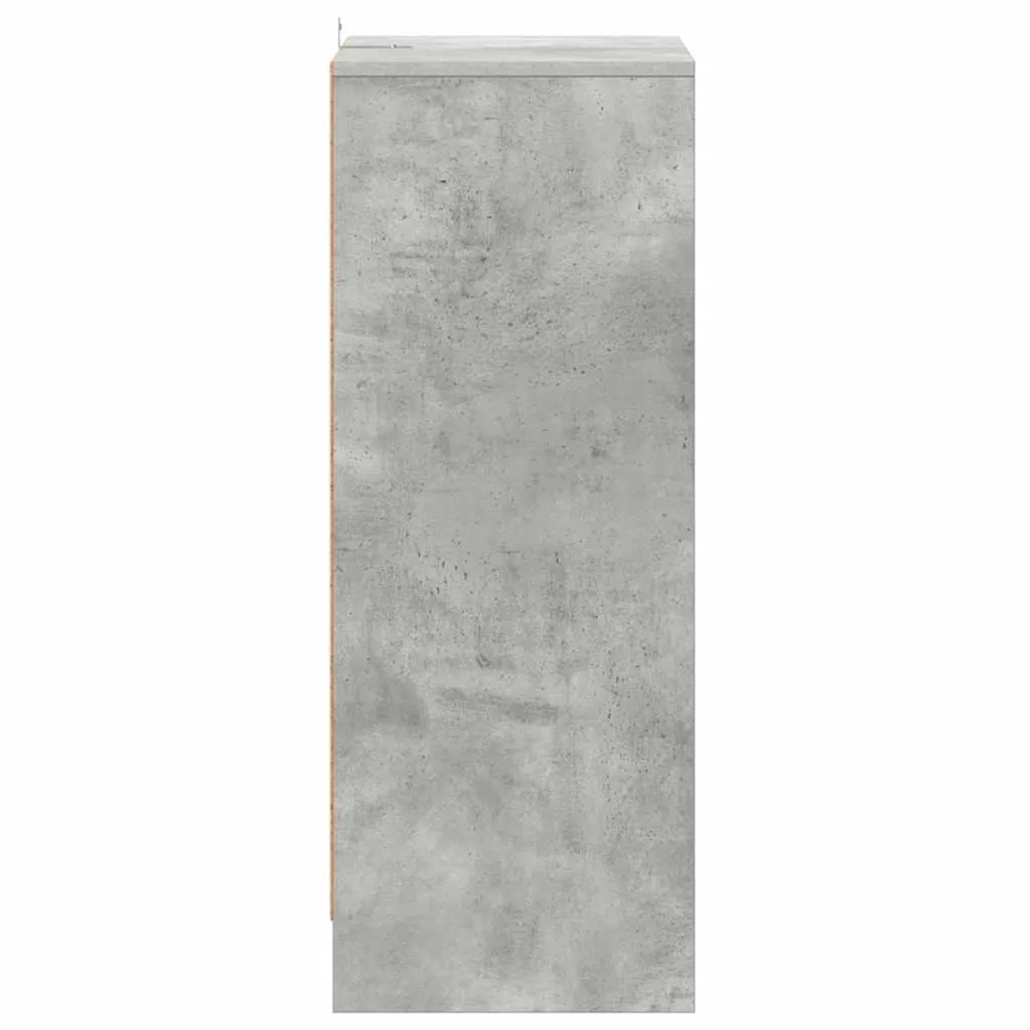 Schuhschrank in Betongrau (60x35x92 cm) aus Holzwerkstoff für eine ordentliche Schuhaufbewahrung.