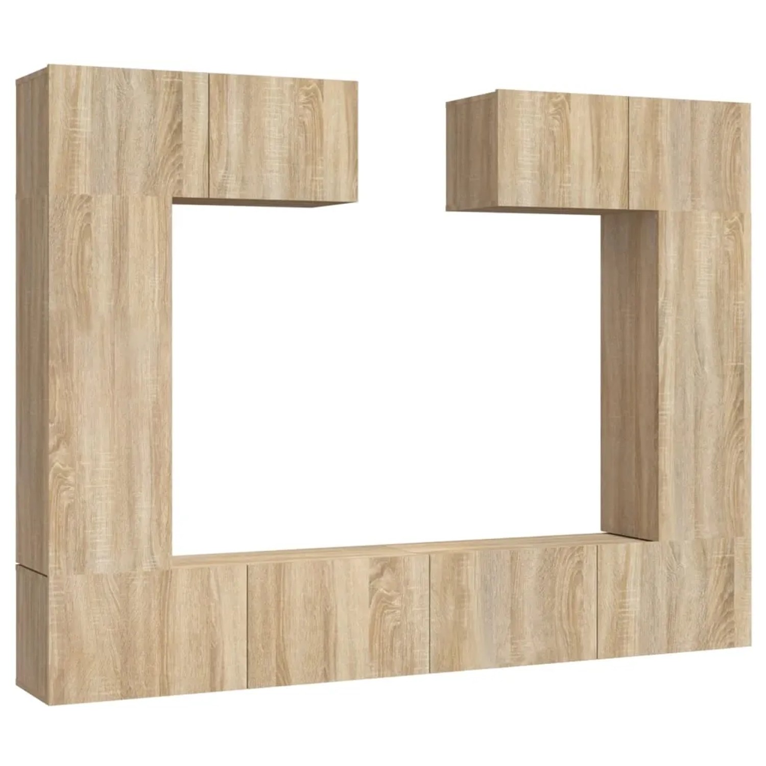 vidaXL 6-Tlg TV-Schrank-Set Sonoma-Eiche Holzwerkstoff 3114464
