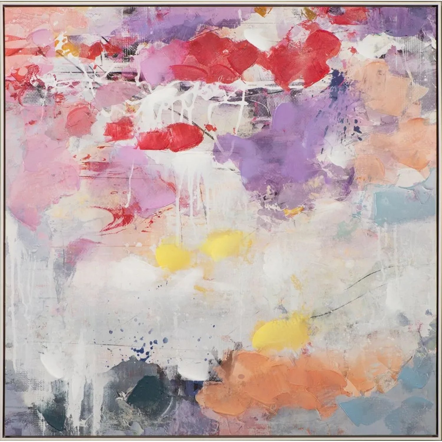 Art Universe Leinwandbild Harmonie in Pastell 102 x 102 cm
