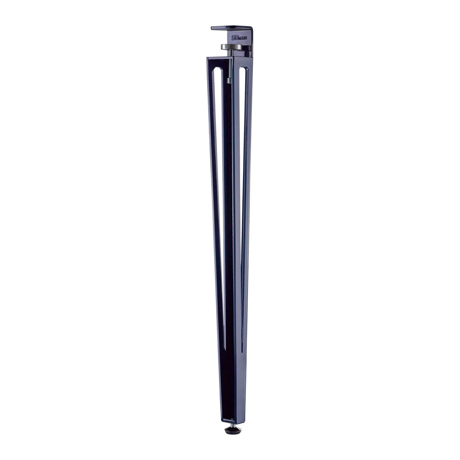 SOTECH 1 Stück Tischbein ColorLine In F-Form Blau Anschraubbar Konisch mit Klemmschraube Höhe 745 mm