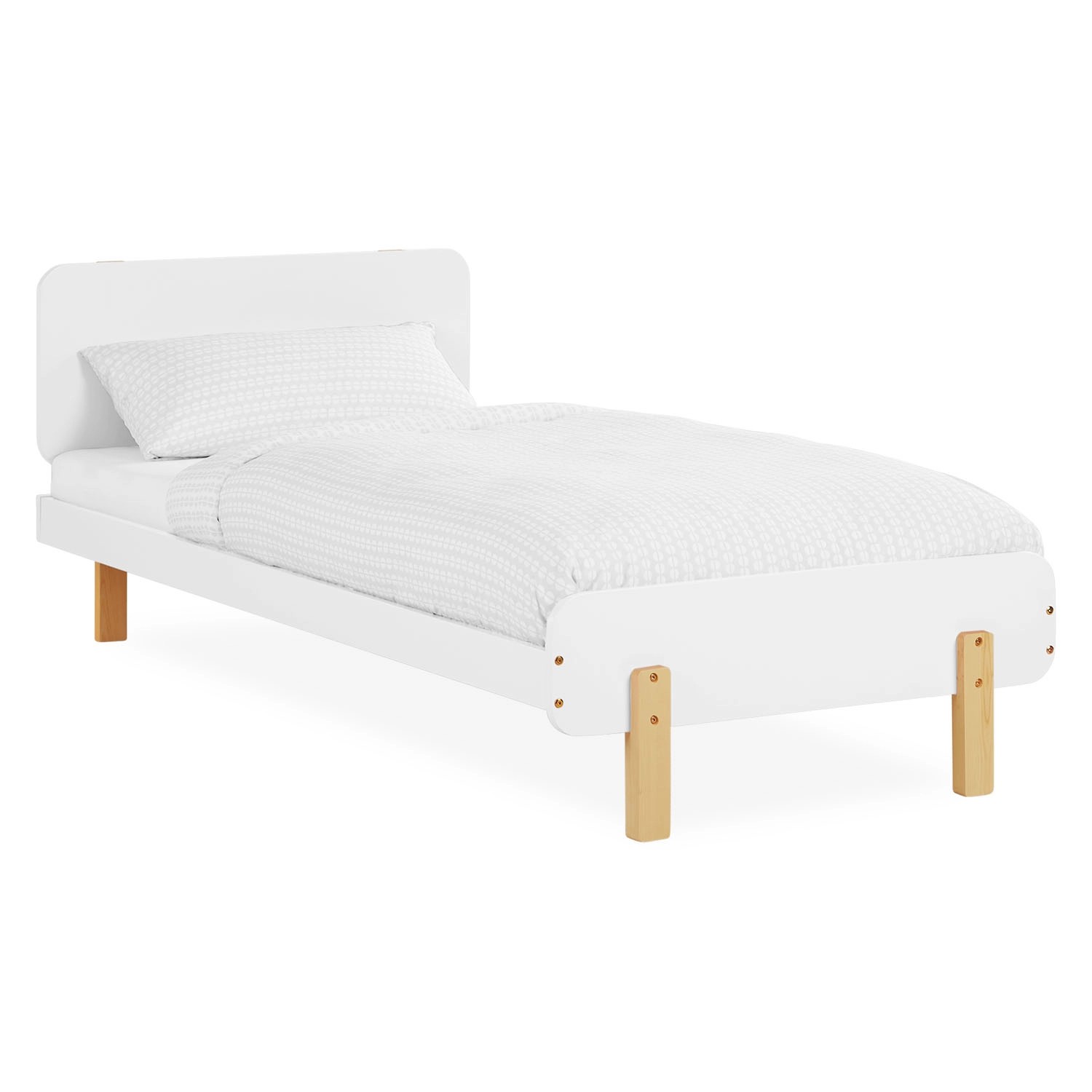 Homestyle4u Kinderbett 90x200 mit Lattenrost in Weiß 2607 günstig online kaufen