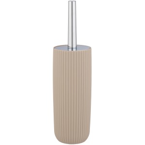 Wenko WC-Garnitur Agropoli beige: WC-Bürstenhalter mit WC-Bürste und Chrom-Griff.