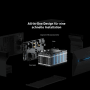 Anker SOLIX 2 E1600 Pro Energiespeicher: Explosionsansicht zeigt Akku, Mikrowechselrichter, Solarregler. All-in-One Design für Balkonkraftwerk.
