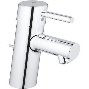 Grohe Concetto S-Size Waschtischarmatur in Chrom, Niederdruckarmatur für offene Warmwasserbereiter.