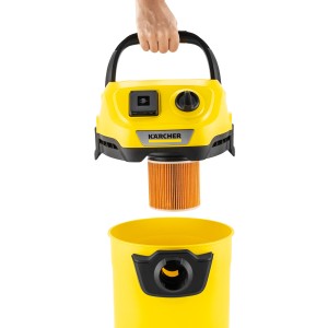 Kärcher Patronenfilter KFI 3310 für Nass-/Trockensauger im gelben Gehäuse.