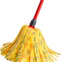 Vileda SuperMocio Soft Wischmopp mit rotem Stiel für Reinigungsarbeiten.