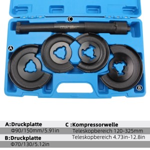 CCLIFE Federspanner Auto Innenfederspanner KFZ Werkzeug Kompatibel mit Mercedes-Benz W201 W203 W124 W126