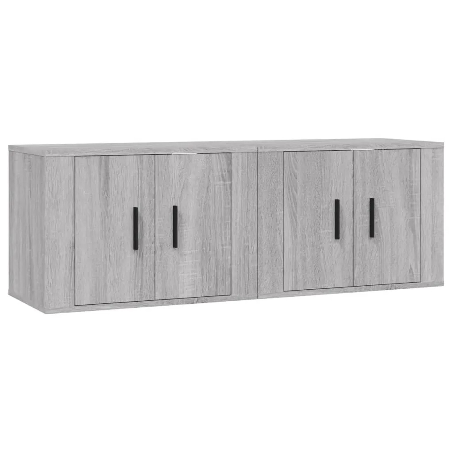 vidaXL TV-Wandschränke 2 Stk Grau Sonoma 57x34,5x40 cm 3188340
