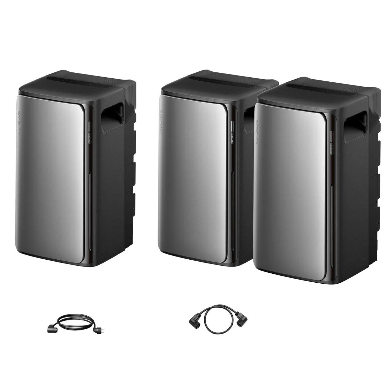 EcoFlow Stream Ultra Und 2× Stream AC Pro Balkonkraftwerk Speicher Set Mit Parallelkabel 0,55 m