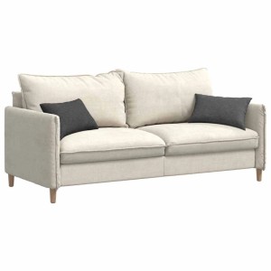 Zwei dunkelgraue Sofakissen aus Cordstoff, 50x30 cm, auf einem hellen Sofa. Ideal für Wohnzimmer.