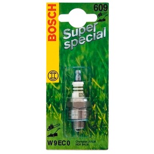 Bosch Zündkerze W9EC0 KSN 609 für Gartengeräte und Rasenmäher.