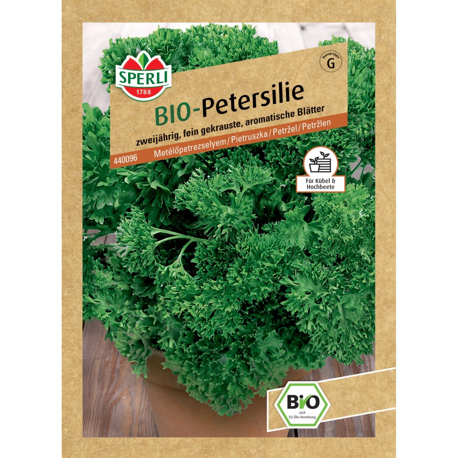 Sperli Bio-Petersilie "Grüne Perle"