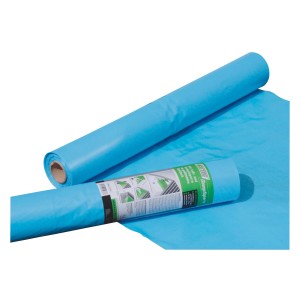Icutec Dampfsperre, 50 m², blaue Folie auf Rolle für Dämmstoffzubehör.