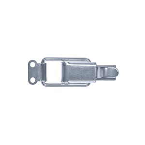 GOEBEL Spannverschluss 44, Stahl verzinkt, mit Federsicherung und Gegenhaken für Kisten, Koffer u.ä.