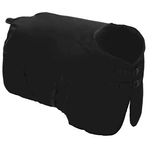 Dunkelgrüne/schwarze vidaXL Pferdedecke (75 cm) aus Polyester für die Pferdepflege.