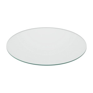 Relaxdays Glasplatte ESG Transparent Hitzebeständig 70 cm 7,5 kg