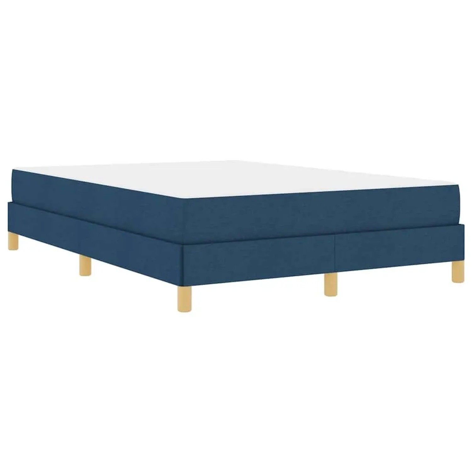 vidaXL Boxspringbett Blau 160 x 200 cm Stoff 3398583 günstig online kaufen