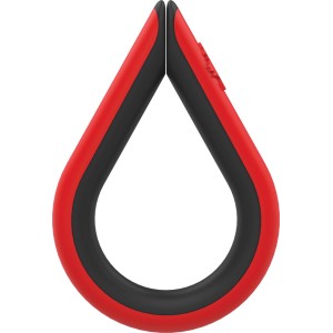 Wunderbaum Clip Cherry, Lufterfrischer für Auto in Tropfenform, rot-schwarz.