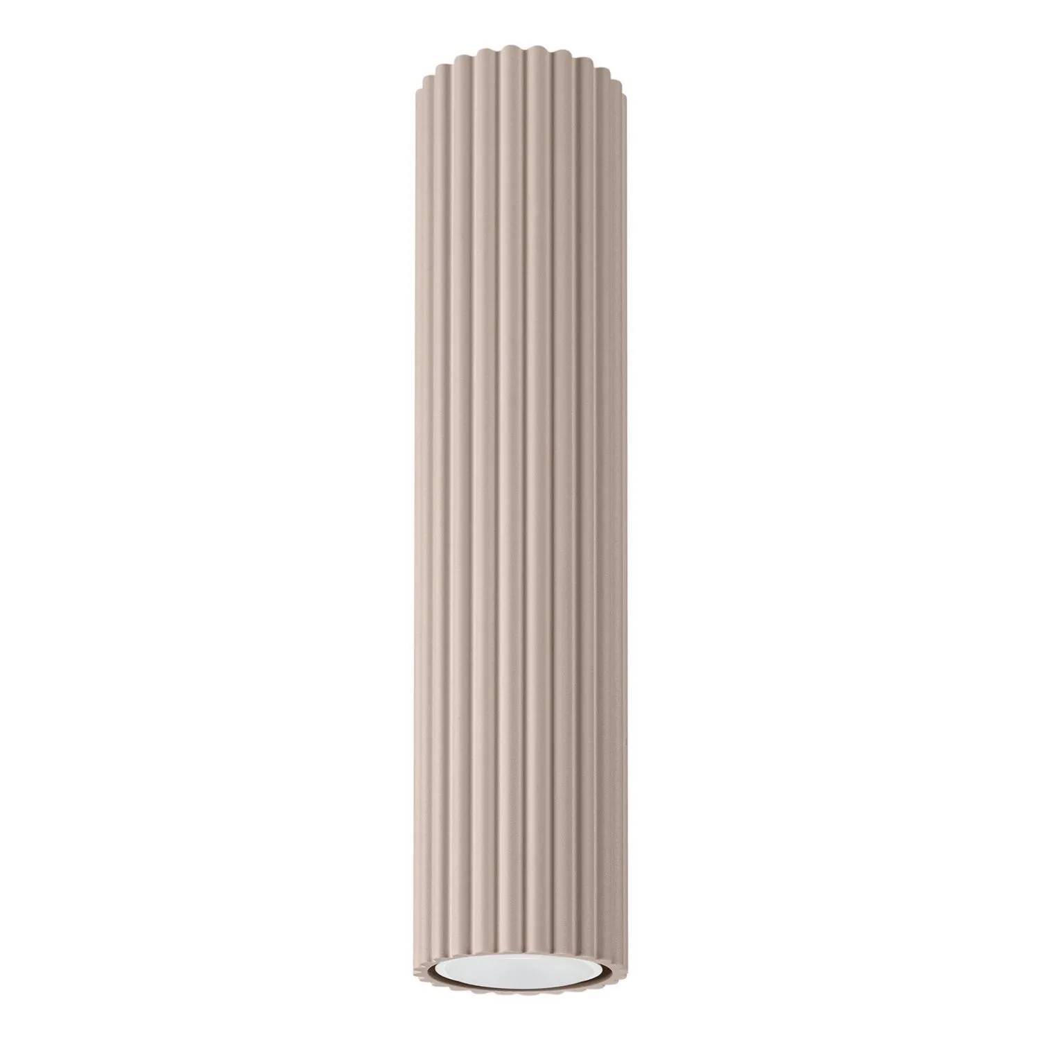 Licht-Erlebnisse Spot Lampe GU10 Ø 6,5 CM Aufputz In Taupe Modern Aluminium