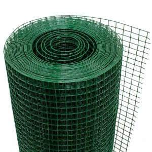 Grüner Volierendraht auf Rolle, 19x19mm Masche, 1,2mm Stahldraht. Ideal für Zaunbau & Kleintiergehege.