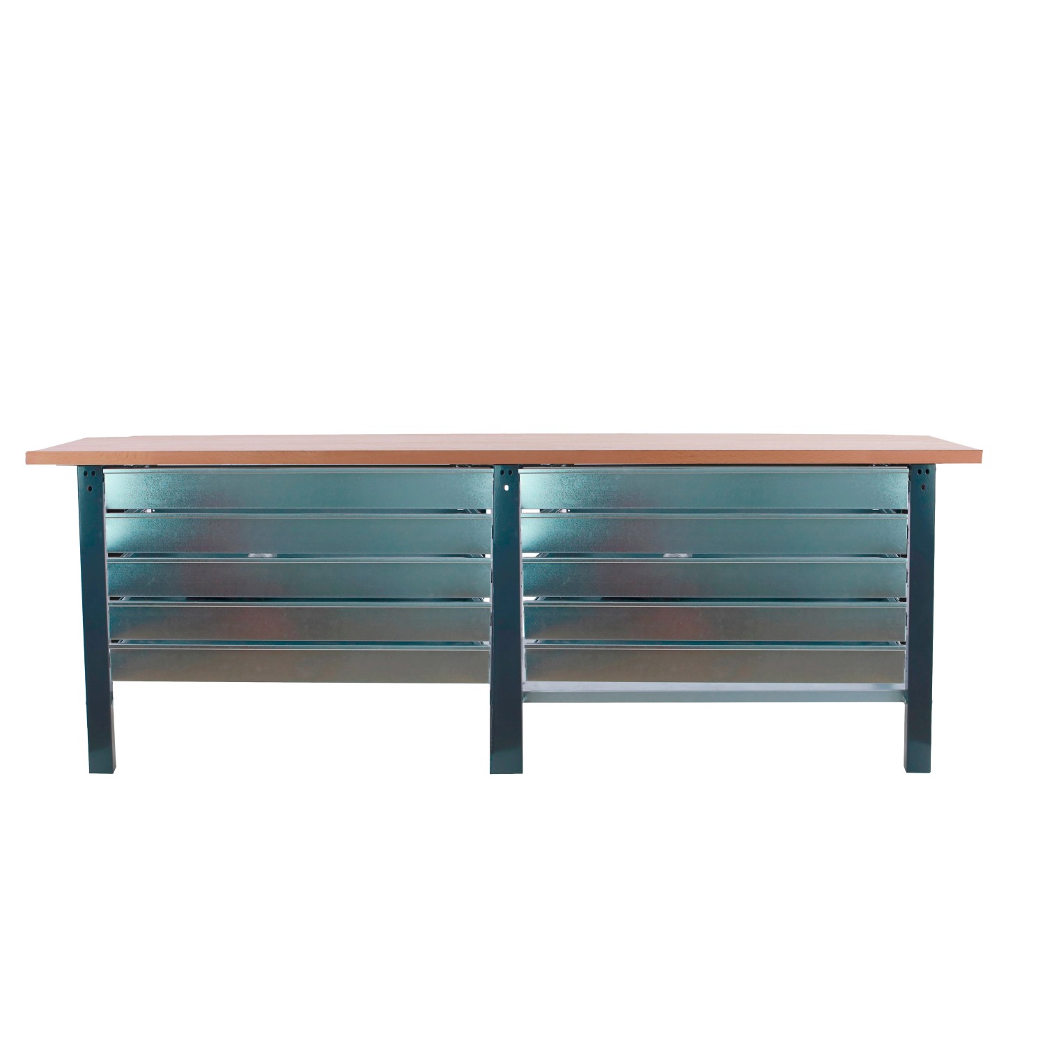 PROREGAL Werkbank BUFFALO WOOD Mit 10x Schublade HxBxT 86,5x260x75cm Tragla günstig online kaufen