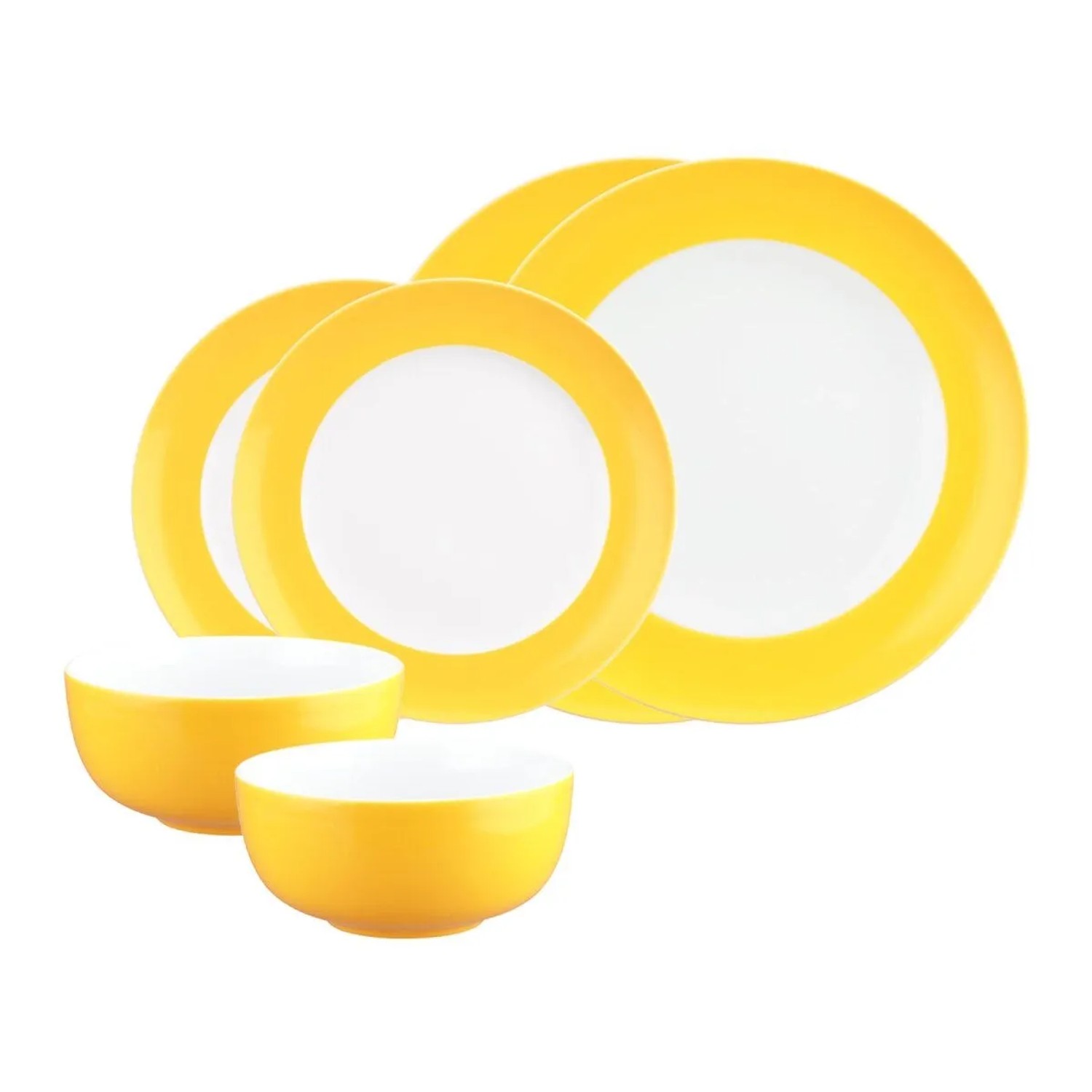 Seltmann Weiden Liberty Pure Colors Basic-Set 6-teilig Yellow Glow