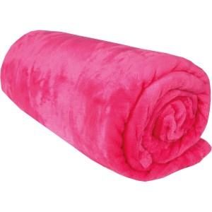 Gerollte, pinke Bestlivings Kuscheldecke Celina (2er Pack, 220x240 cm).
