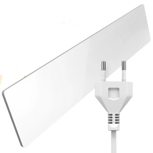 Schimmel Dry Basismodul M1, weiße Infrarotheizung mit Stecker zur Schimmelbekämpfung.