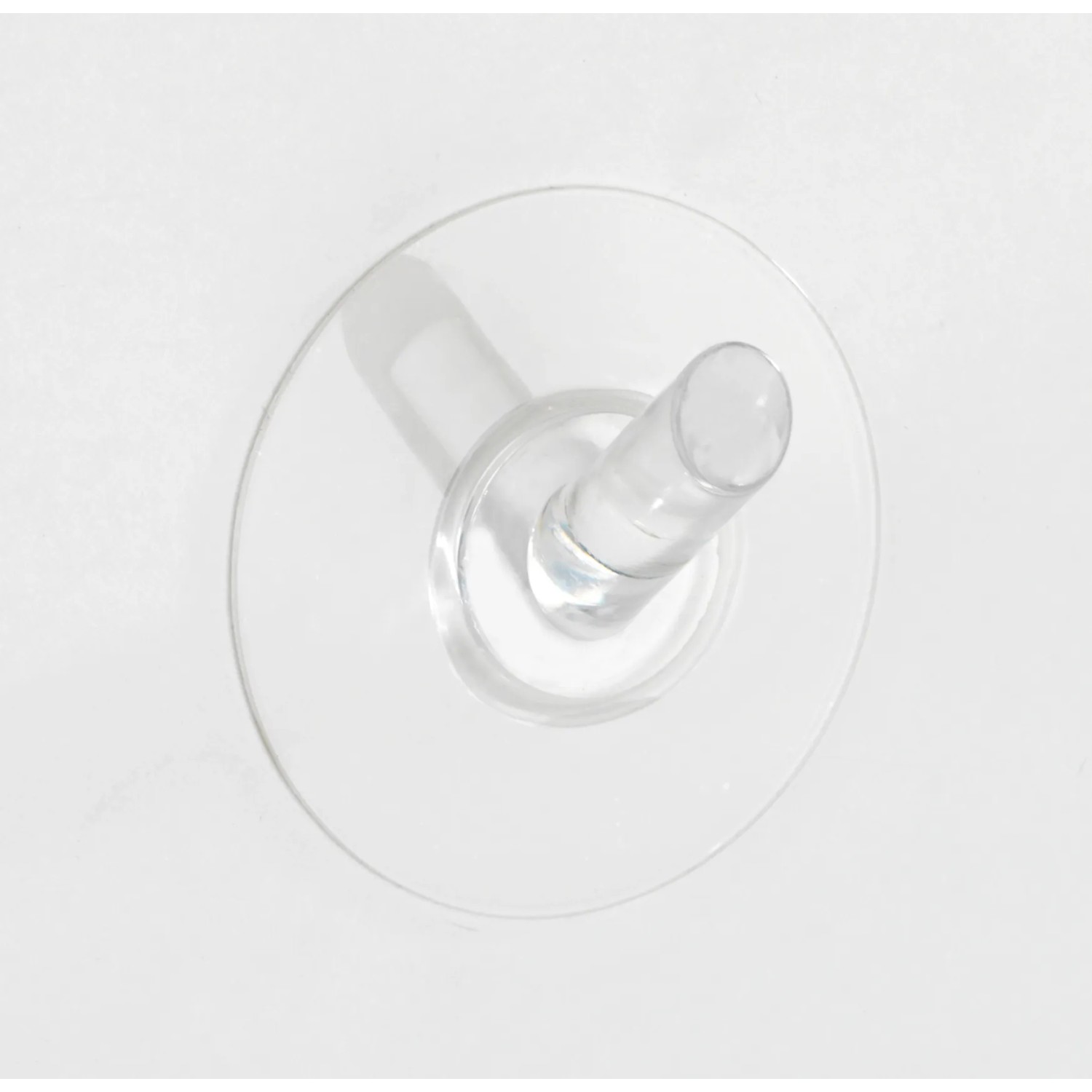 Transparenter Wenko Static-Loc Haken aus Kunststoff für Handtücher, Bademäntel und mehr.