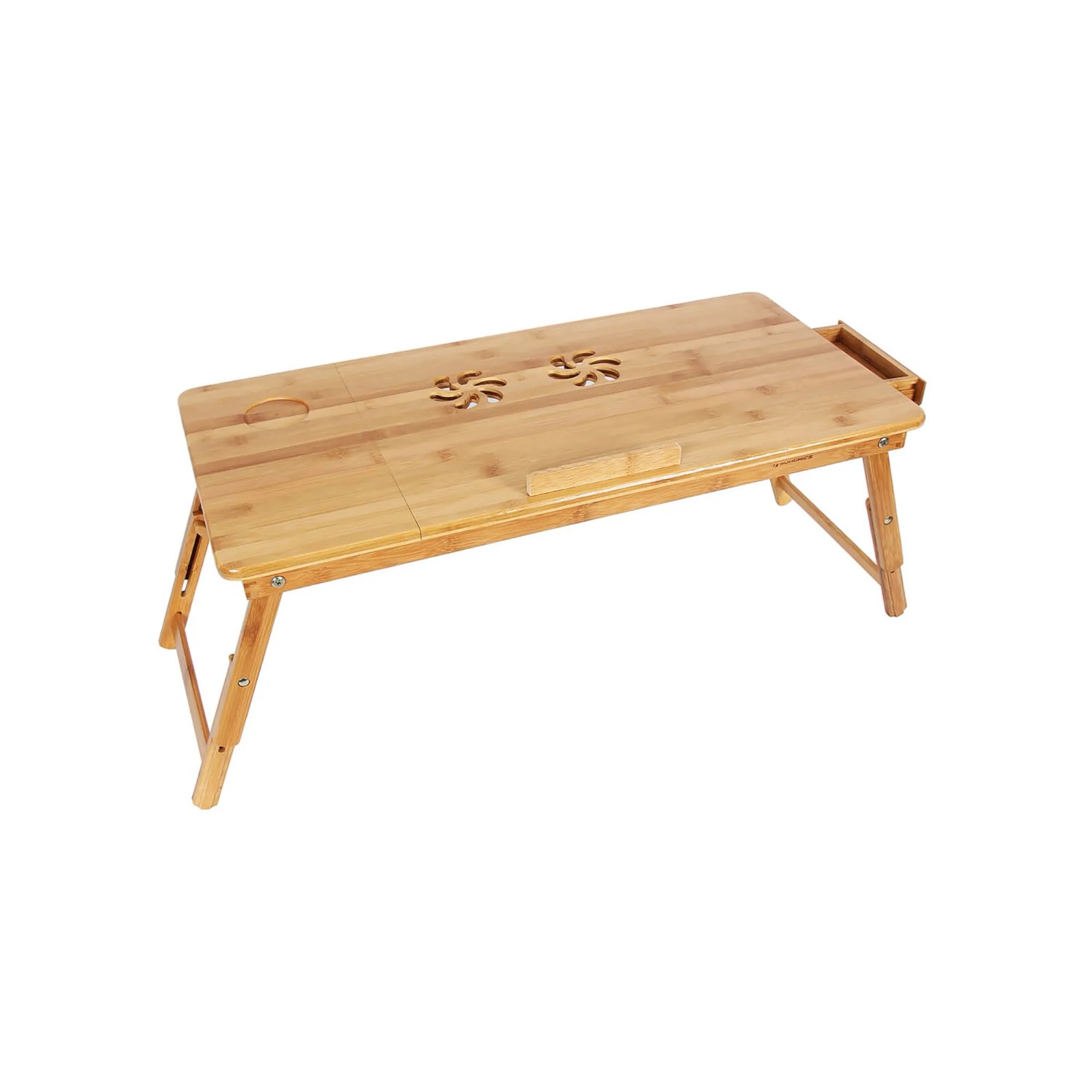 Songmics Tischaufsatz Bambus 72 cm x 29 cm x 35 cm Naturfarben