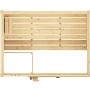 Weka Massivholzsauna Valida 2 Sparset, 38mm Fichte, mit Glastür und Fenster. Saunabau.
