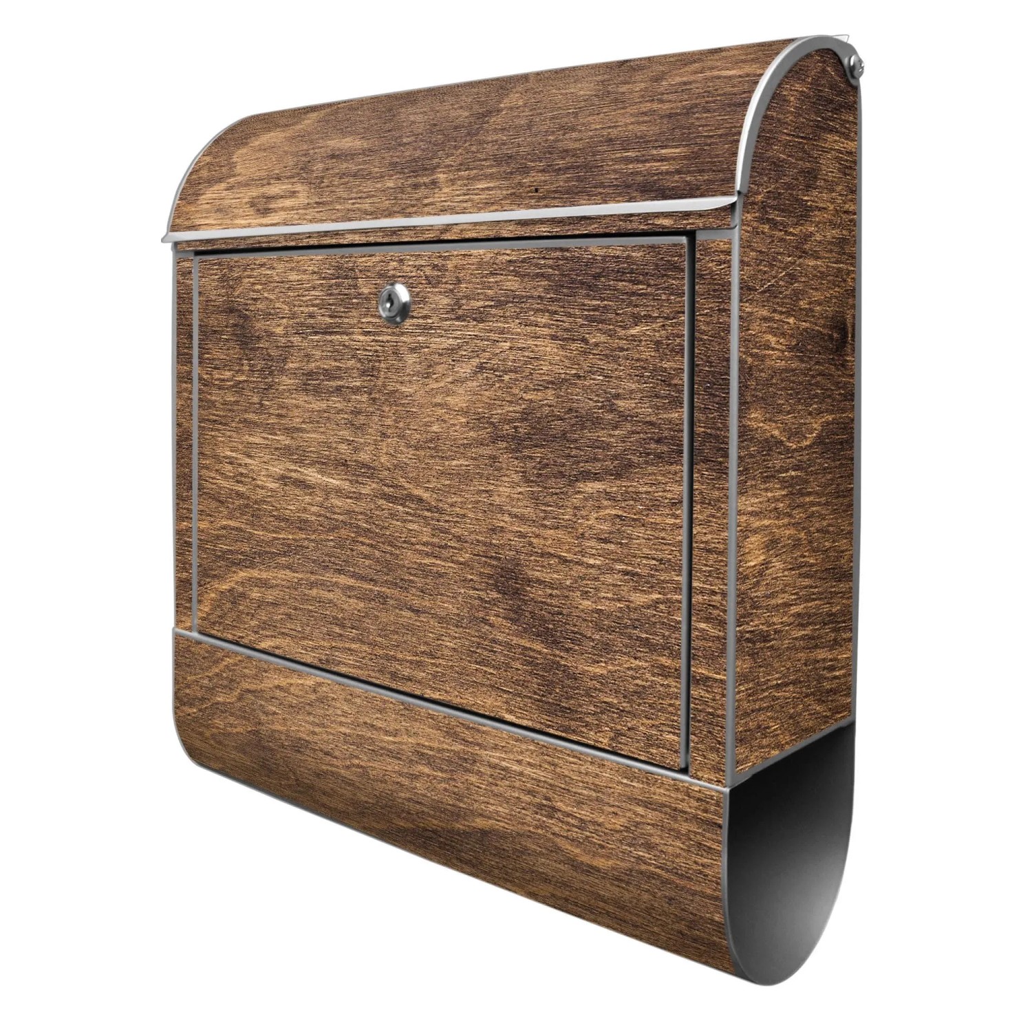 Banjado Design Briefkasten Silber Pulverbeschichtet 39x47x14cm 2 Schlüssel günstig online kaufen