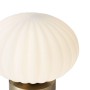 QAZQA Tischleuchte Mochi: Designlampe aus Messing mit Opalglas für Innenräume.
