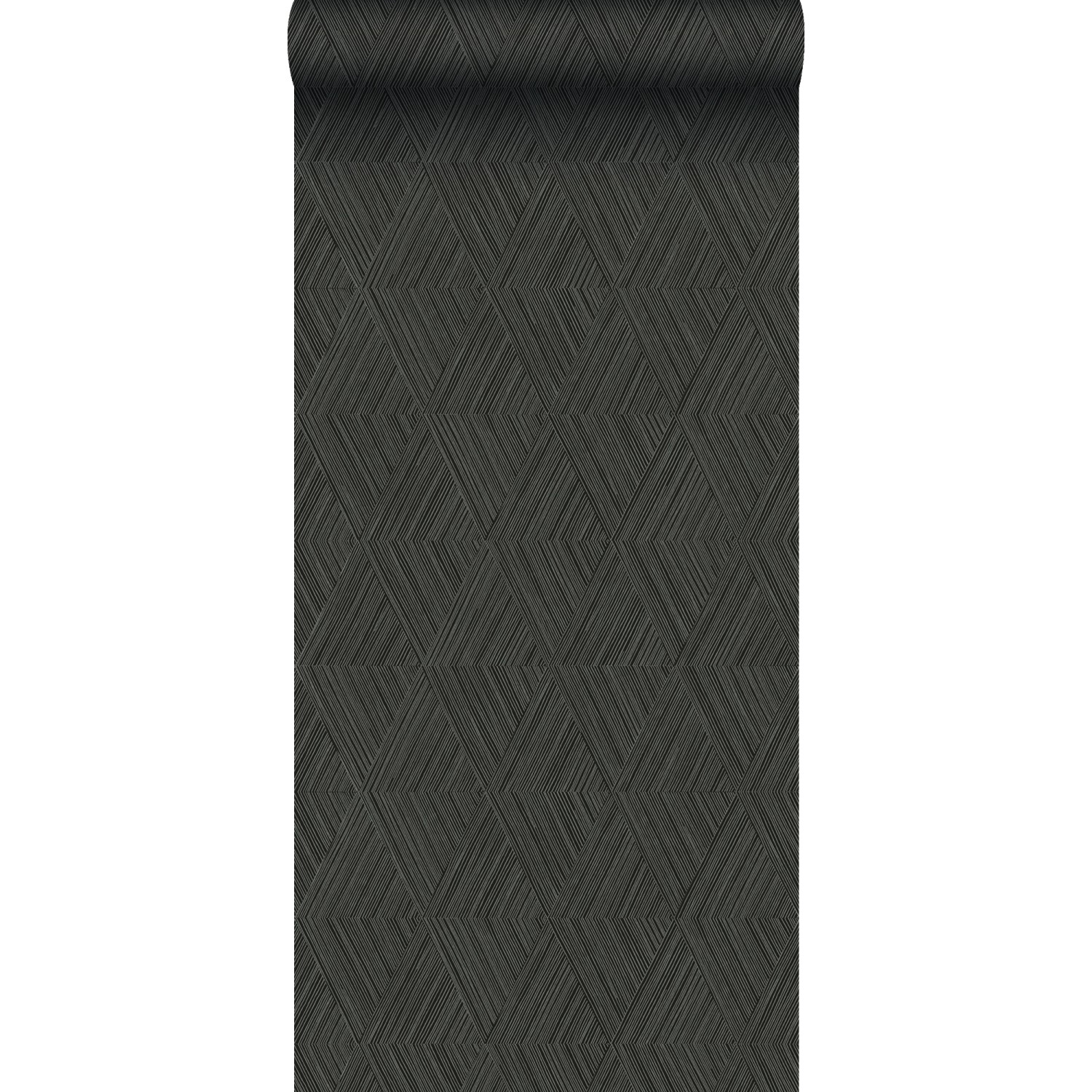 Origin Wallcoverings Tapete 3D-Muster Schwarz 50 x 900 cm günstig online kaufen