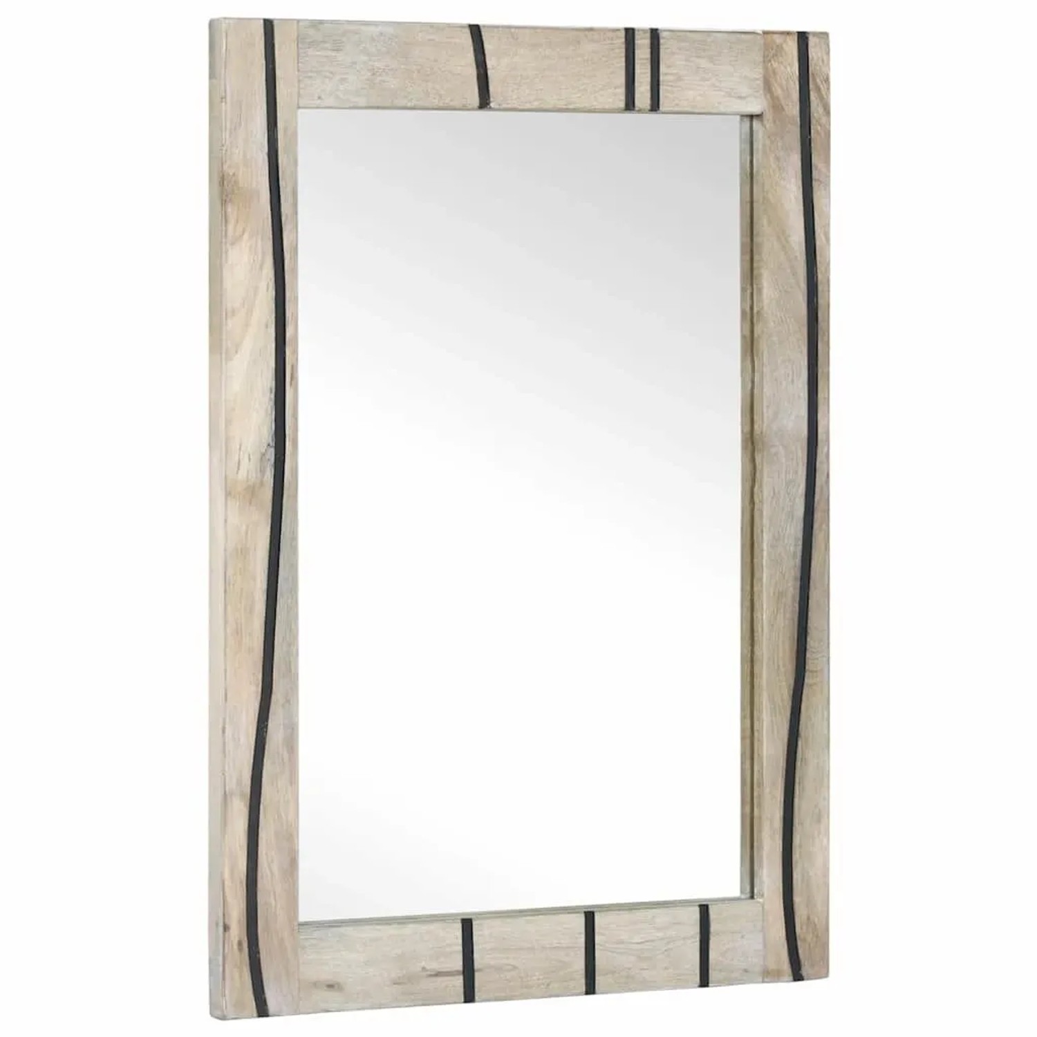 vidaXL Badezimmer Spiegel mit Spiegel Braun 70 x 50 x 2,5 cm 4018003