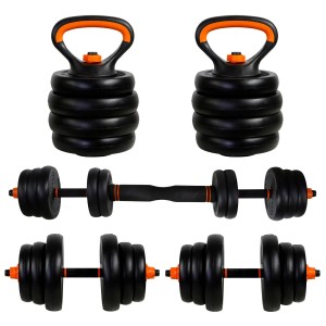 CCLIFE Hanteln Set 2er Kurzhanteln Langhanteln Verstellbar 20kg Hantelset Professionell Dumbbell mit Verbindungsstahlrohr Gewichten