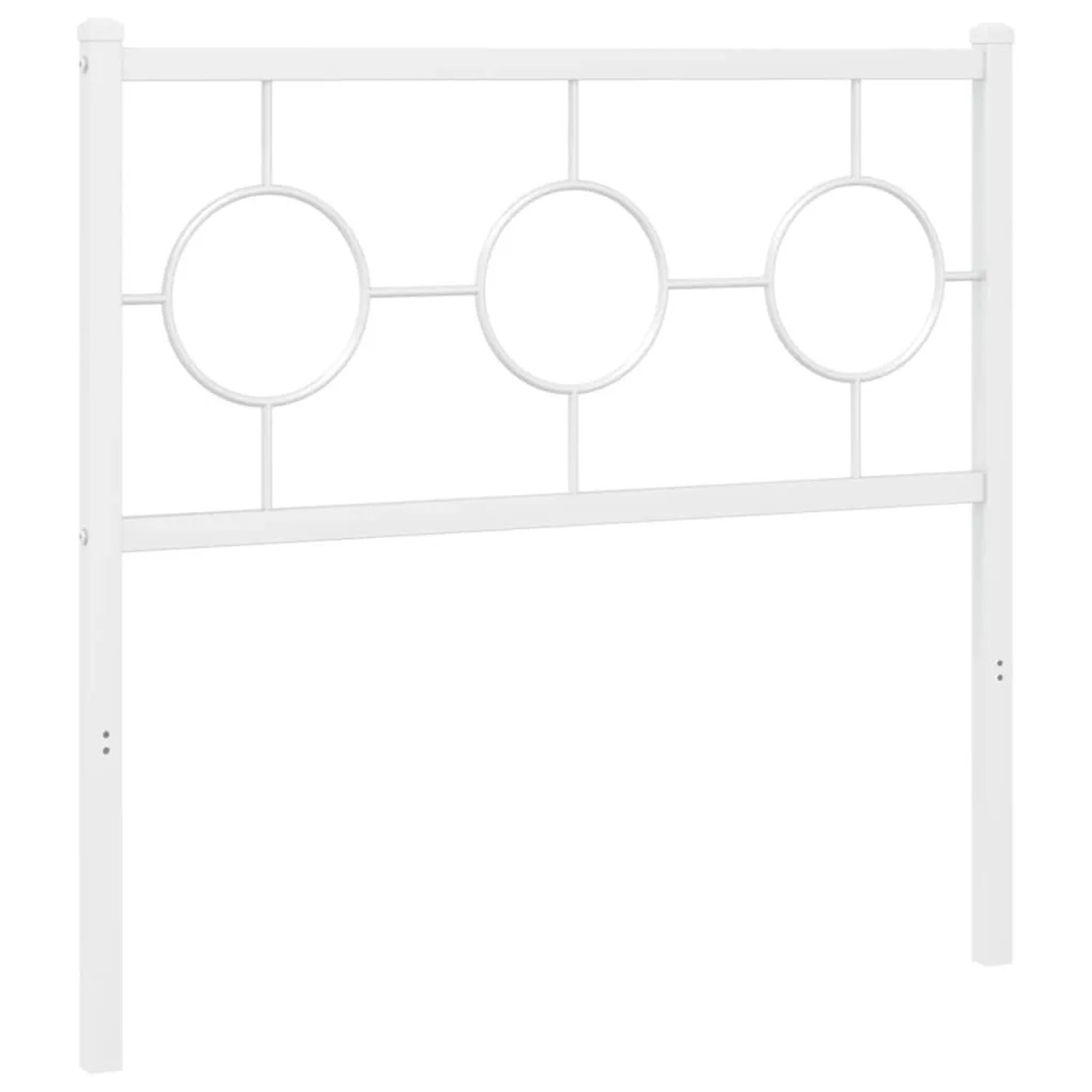 vidaXL Ersatz-Kopfteil Metall Weiß 90 cm 376303