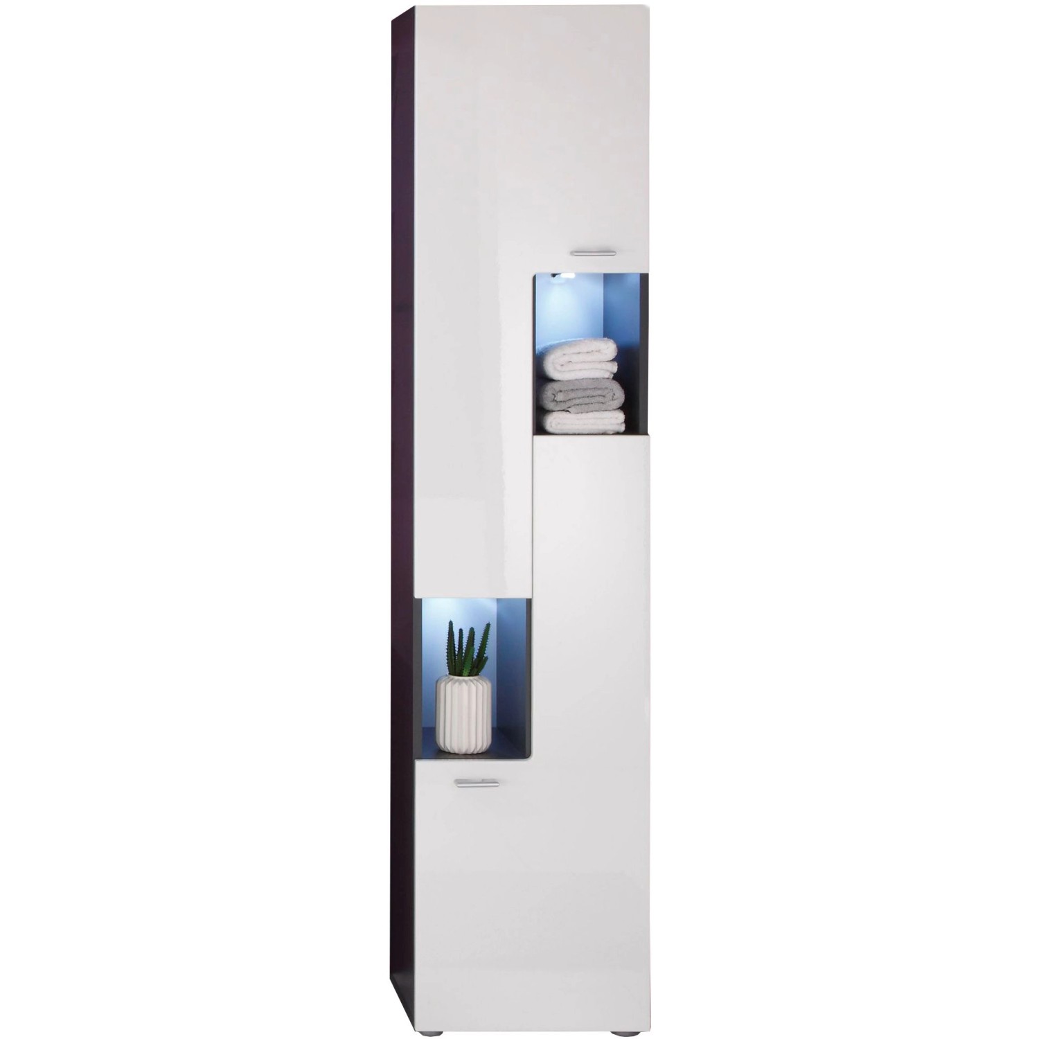 Trendteam Bad-Hochschrank TetisBad Graphit 40 cm