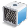Livington ArcticAir Klimagerät, weiß/blau, mit Lüftungsgitter und Bedienelementen.