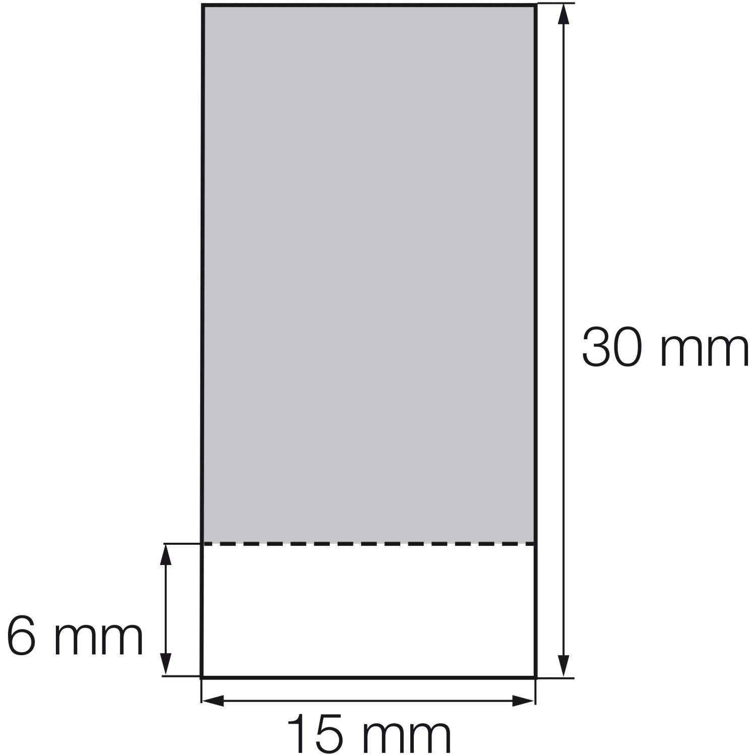 Abbildung des Kompribands 15 x 6 - 30 mm, Länge 6 m, für Tür- und Fensterdichtungen.