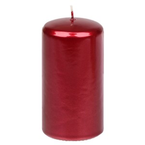 Steinhart Stumpenkerze Brilliance in Altrot, Ø 5,7 cm, 11 cm hoch. Dekorative Kerze für stimmungsvolles Licht.