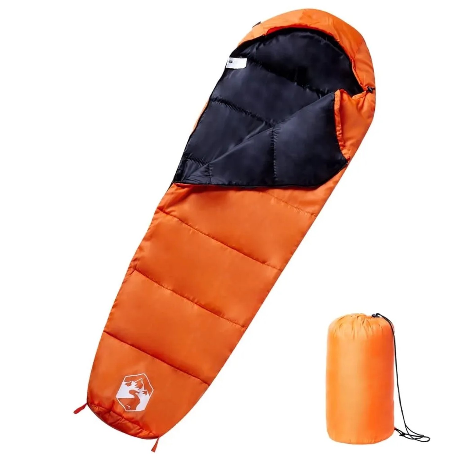 vidaXL Mumienschlafsack für Erwachsene Camping 3 Jahreszeiten 94480