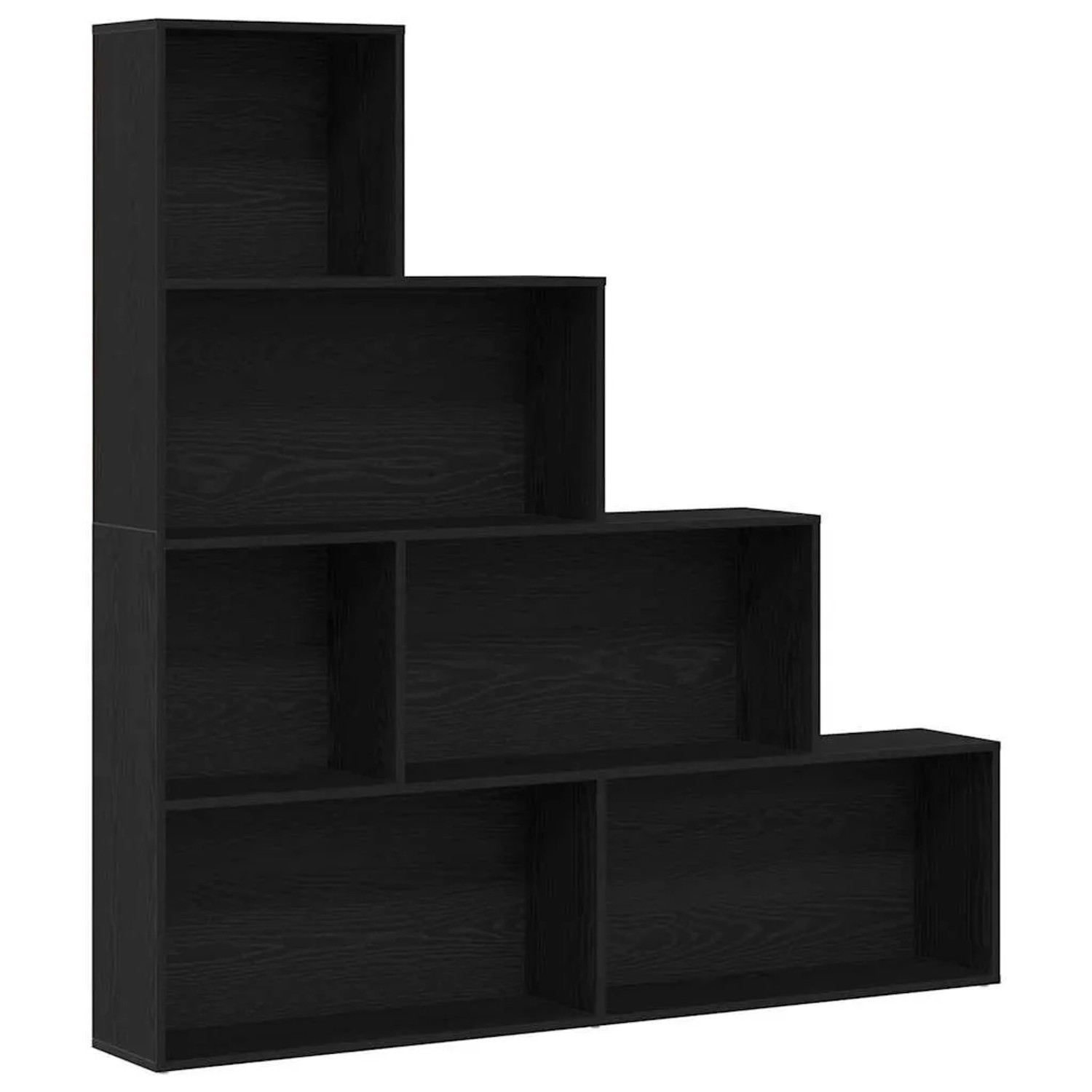 vidaXL Bücherregal Schwarz Eichen-Optik 155 x 24 x 160 cm 862441 günstig online kaufen