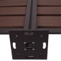 MCW Alu Mülltonnen-Zaun K57 Braun 130x110x6cm_7