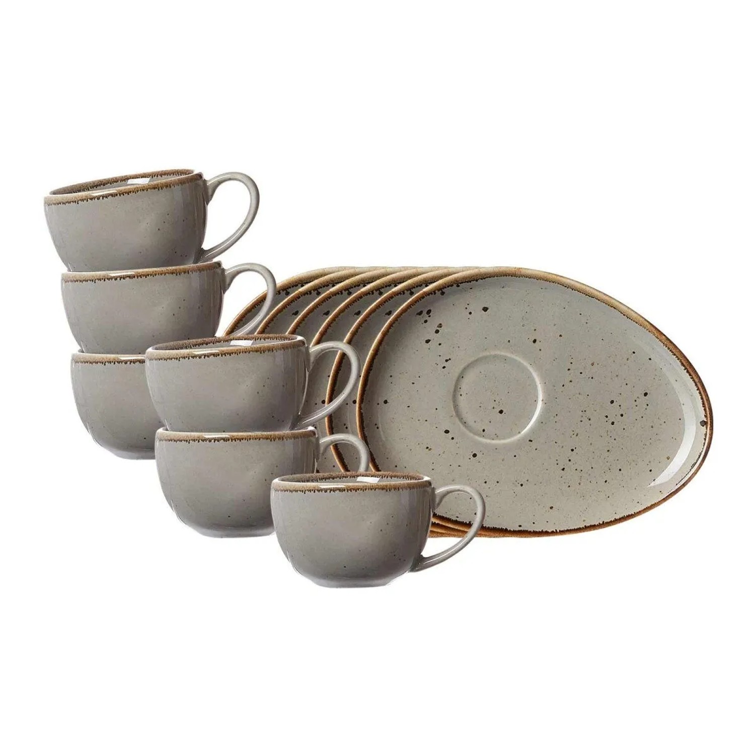 Ritzenhoff & Breker Taste Espressotasse mit Untertasse 95 ml 6er Set