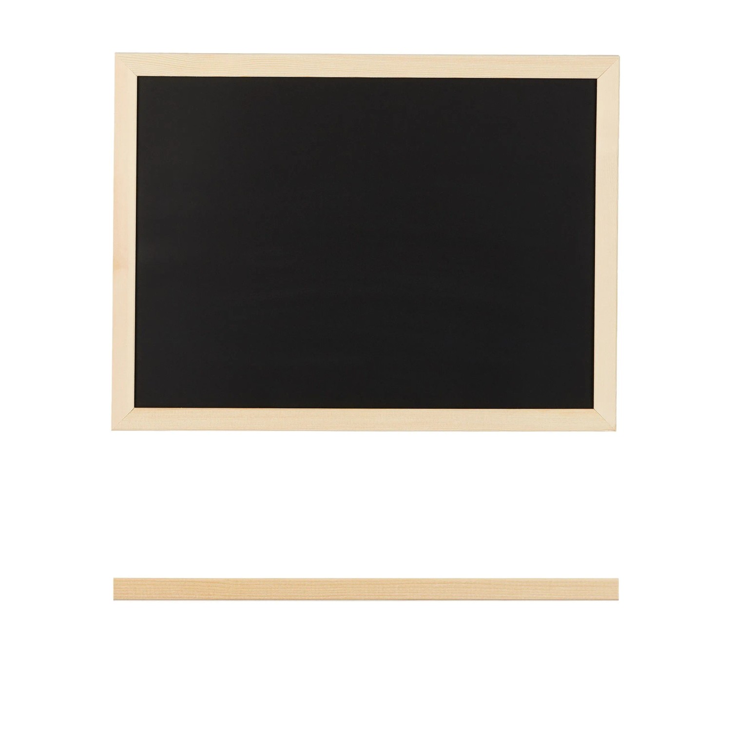 Relaxdays Kreidetafel mit Holzrahmen Kiefernholz Schwarz Abwischbar 30 cm x 40 cm