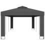 Anthrazitfarbener vidaXL Pavillon mit Doppeldach, 3x6 m, ideal für Gartenpartys und als Sonnenschutz.