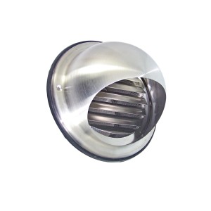 Häusler Edelstahl Abluftgitter LG-5010 Rund Rohranschluss DIN 100 Lüftungsgitter