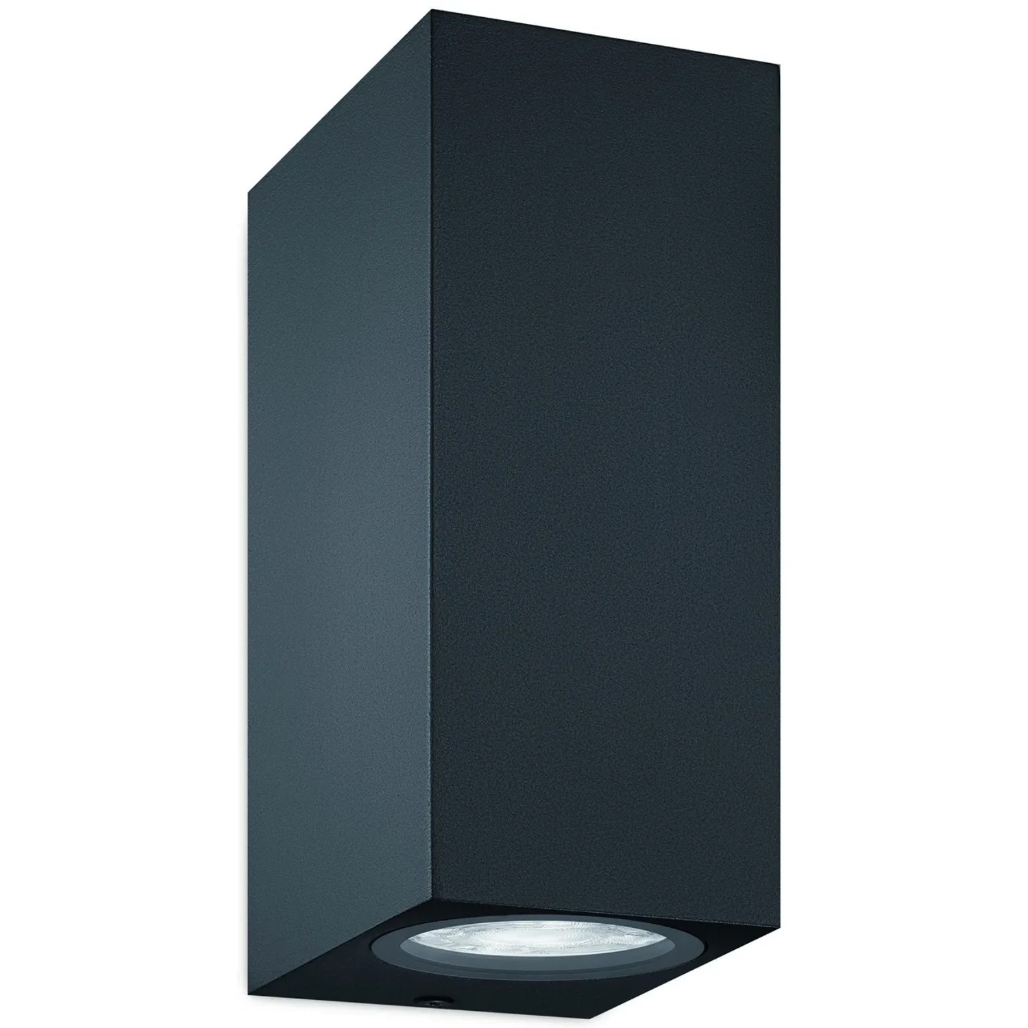 Schwarze WiZ LED Wandleuchte Up&Down mit tunable White & Color, 690 Lumen.