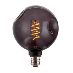 Dimmbares E27 LED Filament Leuchtmittel, 4W, 1800K, Warmweiß, Rauchglas, dekorative Lampe.